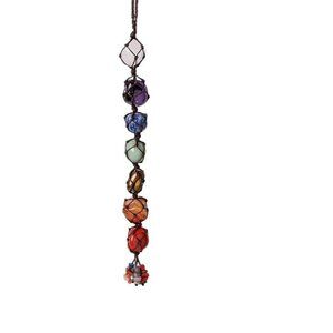 Chakra Healing Gemstone Crystals Hanging Decor With 7 Stones For Spiritual Energ